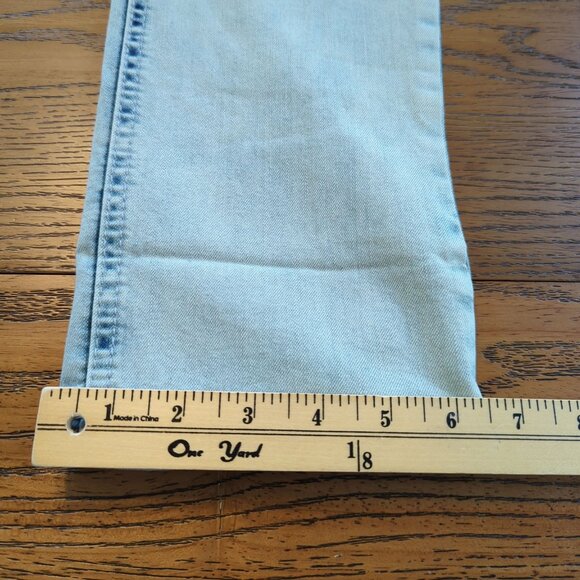 Miracle Jeans Promise 8 Wide Cuff Crop Caldera Wash Blue Denim Tummy Control - Picture 14 of 14